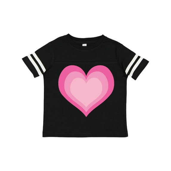 Inktastic Pink Valentine Heart Girls Toddler T-Shirt