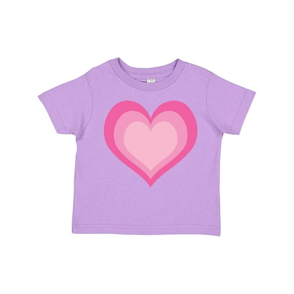 Inktastic Pink Valentine Heart Girls Toddler T-Shirt