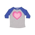 thumbnail image 1 of Inktastic Pink Valentine Heart Girls Toddler T-Shirt, 1 of 5