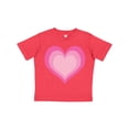 thumbnail image 1 of Inktastic Pink Valentine Heart Girls Toddler T-Shirt, 1 of 4