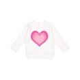 thumbnail image 1 of Inktastic Pink Valentine Heart Toddler Sweatshirt, 1 of 4