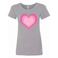 thumbnail image 1 of Inktastic Pink Valentine Heart Women's T-Shirt, 1 of 5