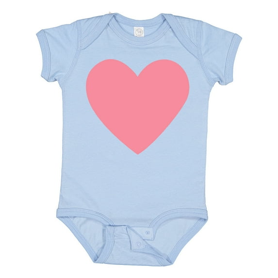Inktastic Pink Valentine's Day Heart Boys or Girls Baby Bodysuit
