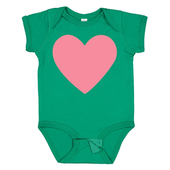 Inktastic Pink Valentine's Day Heart Boys or Girls Baby Bodysuit