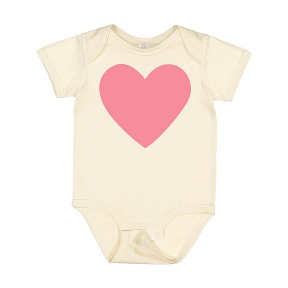Inktastic Pink Valentine's Day Heart Boys or Girls Baby Bodysuit