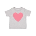 thumbnail image 1 of Inktastic Pink Valentine's Day Heart Boys or Girls Baby T-Shirt, 1 of 5