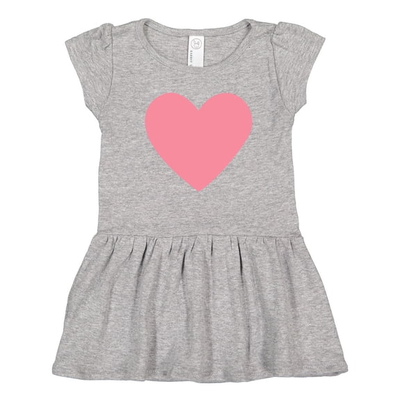 Inktastic Pink Valentine's Day Heart Girls Toddler Dress