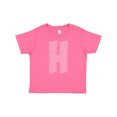 thumbnail image 1 of Inktastic Pink and White Polka Dots Letter H Boys or Girls Baby T-Shirt, 1 of 5