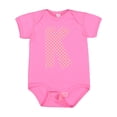 thumbnail image 1 of Inktastic Pink and White Polka Dots Letter K Boys or Girls Baby Bodysuit, 1 of 5