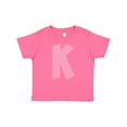 thumbnail image 1 of Inktastic Pink and White Polka Dots Letter K Boys or Girls Baby T-Shirt, 1 of 5