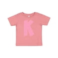 thumbnail image 1 of Inktastic Pink and White Polka Dots Letter K Boys or Girls Baby T-Shirt, 1 of 5