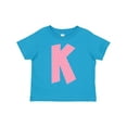 thumbnail image 1 of Inktastic Pink and White Polka Dots Letter K Boys or Girls Toddler T-Shirt, 1 of 5