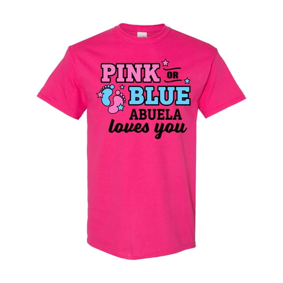 Inktastic Pink or Blue Abuela Loves You T-Shirt