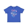 thumbnail image 1 of Inktastic Pink or Blue, Big Brother Loves You Footprints and Heart Boys Baby T-Shirt, 1 of 5