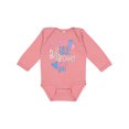 thumbnail image 1 of Inktastic Pink or Blue, Big Brother Loves You Footprints and Heart Boys Long Sleeve Baby Bodysuit, 1 of 5