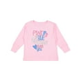 thumbnail image 1 of Inktastic Pink or Blue, Big Brother Loves You Footprints and Heart Boys Long Sleeve Toddler T-Shirt, 1 of 5