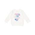 thumbnail image 1 of Inktastic Pink or Blue, Big Brother Loves You Footprints and Heart Toddler Sweatshirt, 1 of 4
