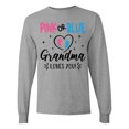thumbnail image 1 of Inktastic Pink or Blue Grandma Loves You Long Sleeve T-Shirt, 1 of 5