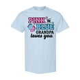 thumbnail image 1 of Inktastic Pink or Blue Grandpa Loves You T-Shirt, 1 of 5