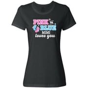 Inktastic Pink or Blue Mimi Loves You Womens T-Shirt