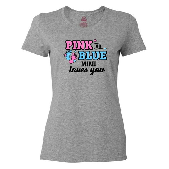Inktastic Pink or Blue Mimi Loves You Women's T-Shirt