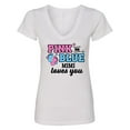 thumbnail image 1 of Inktastic Pink or Blue Mimi Loves You Women's V-Neck T-Shirt, 1 of 5