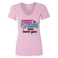 thumbnail image 1 of Inktastic Pink or Blue Mimi Loves You Women's V-Neck T-Shirt, 1 of 5