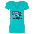 thumbnail image 1 of Inktastic Pink or Blue Mimi Loves You Women's V-Neck T-Shirt, 1 of 5