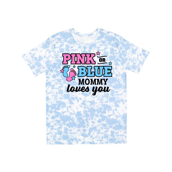 Inktastic Pink or Blue Mommy Loves You T-Shirt