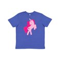 thumbnail image 1 of Inktastic Pink unicorn Youth T-Shirt, 1 of 5