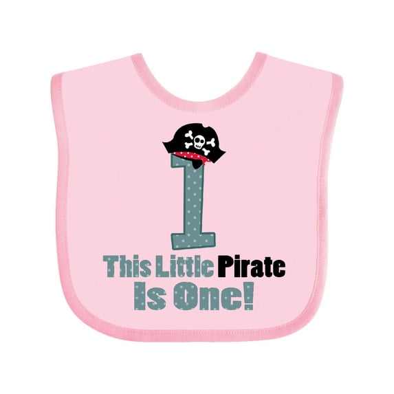 Inktastic Pirate 1st Birthday Boys Baby Bib