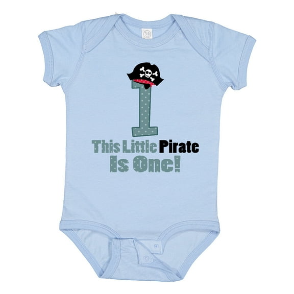 Inktastic Pirate 1st Birthday Boys Baby Bodysuit