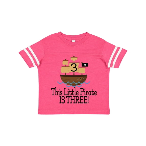 Inktastic Pirate 3rd Birthday Party Boys Boys Toddler T-Shirt