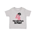 thumbnail image 1 of Inktastic Pirate 4th Birthday Party Boys or Girls Toddler T-Shirt, 1 of 5