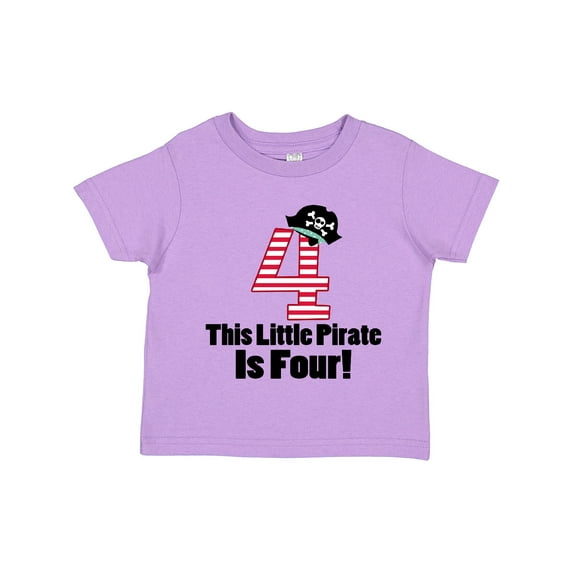 Inktastic Pirate 4th Birthday Party Boys or Girls Toddler T-Shirt