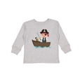 thumbnail image 1 of Inktastic Pirate Boy and Parrot Boys Long Sleeve Toddler T-Shirt, 1 of 5