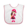 thumbnail image 1 of Inktastic Pirate Captain Girls Baby Bib, 1 of 4