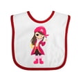 thumbnail image 1 of Inktastic Pirate Captain Girls Baby Bib, 1 of 4