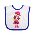 thumbnail image 1 of Inktastic Pirate Captain Girls Baby Bib, 1 of 4