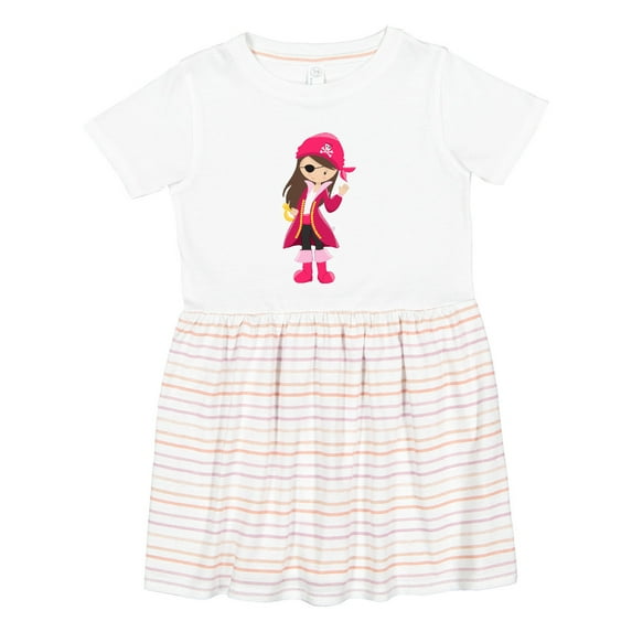 Inktastic Pirate Captain Girls Toddler Dress