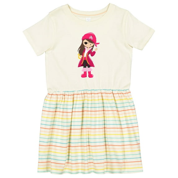 Inktastic Pirate Captain Girls Toddler Dress