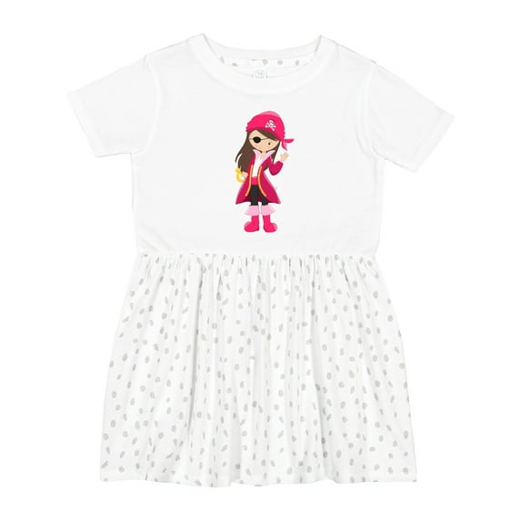 Inktastic Pirate Captain Girls Toddler Dress