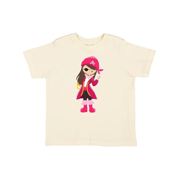 Inktastic Pirate Captain Girls Toddler T-Shirt