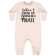 thumbnail image 1 of Inktastic Pirate Future Childs Baby Fleece Romper, 1 of 4