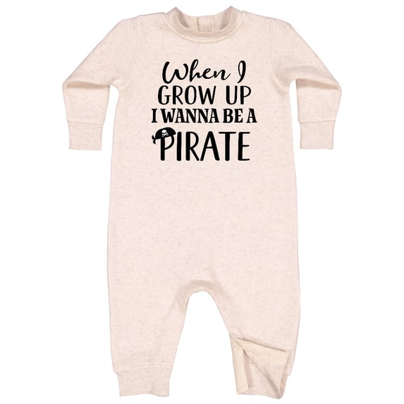 Inktastic Pirate Future Childs Baby Fleece Romper