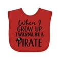 thumbnail image 1 of Inktastic Pirate Future Childs Boys or Girls Baby Bib, 1 of 4