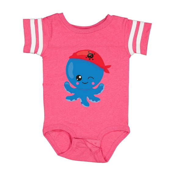 Inktastic Pirate Octopus, Cute Octopus, Little Octopus Boys or Girls Baby Bodysuit