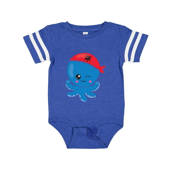 Inktastic Pirate Octopus, Cute Octopus, Little Octopus Boys or Girls Baby Bodysuit