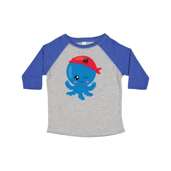 Inktastic Pirate Octopus, Cute Octopus, Little Octopus Boys or Girls Toddler T-Shirt
