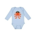 thumbnail image 1 of Inktastic Pirate Octopus Kids Funny Boys or Girls Long Sleeve Baby Bodysuit, 1 of 5